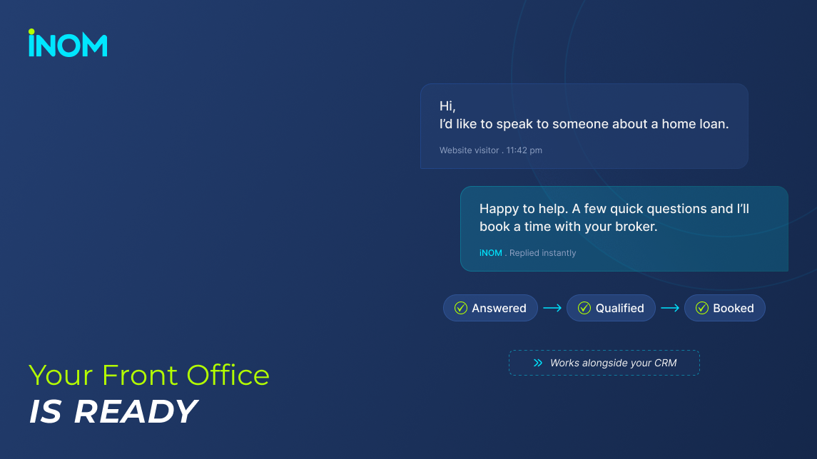 iNOM is live: an AI front office built for Australian mortgage brokers